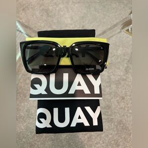 Quay Front Cover Black Frame Sunglasses